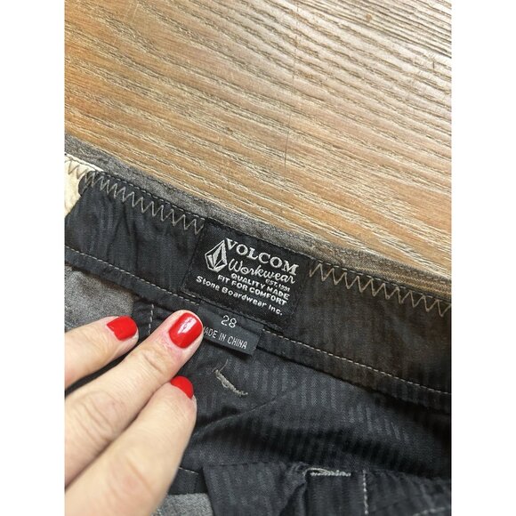 Vintage Y2K Volcom Pinstripe Baggy Skater Pants Grunge - Picture 4 of 11